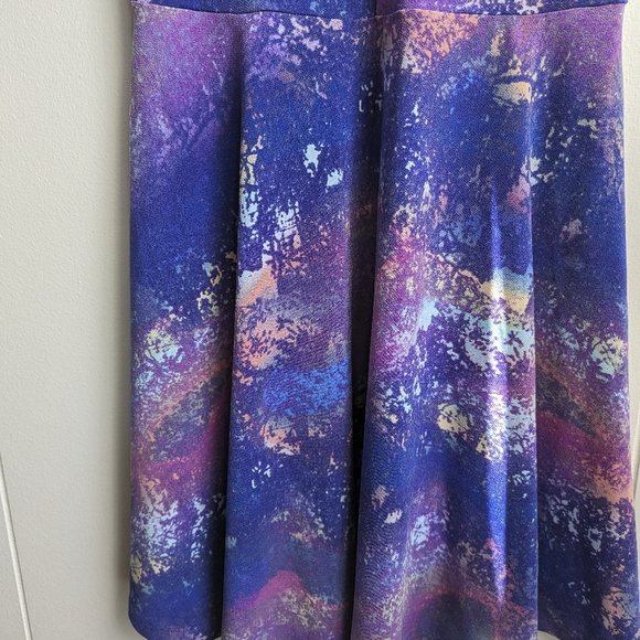 Purple Kimchi Blue mesh paneled, cap sleeved skater dress - Worn once (S/M) - Picture 4 of 8